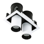 Oprawa stropowa Mercanta Double 4000K GL7117-2/12W 4000K WH+BL Italux - zdjęcie 3